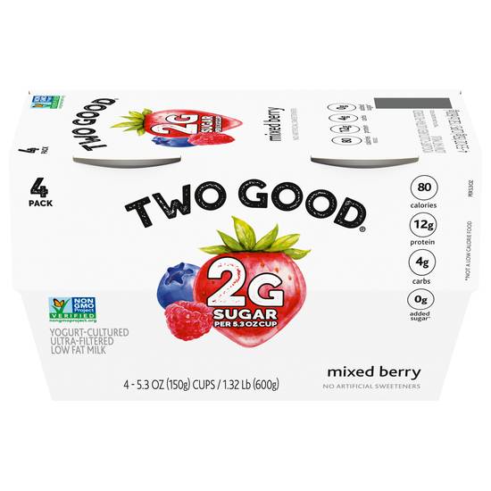 Two Good Mixed Berry Lowfat Greek Yogurt ( 4 ct )
