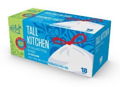 7- Select Kitchen Trash Bags 13gal 20 Count