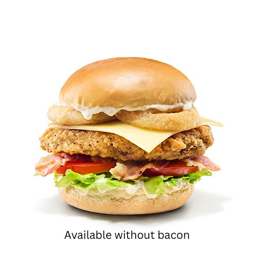 Ranch Chicken, Bacon & Onion Ring Stack