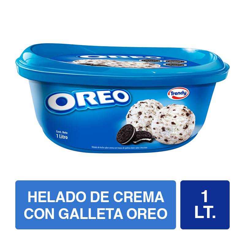 Trendy helado oreo (pote 1 l)