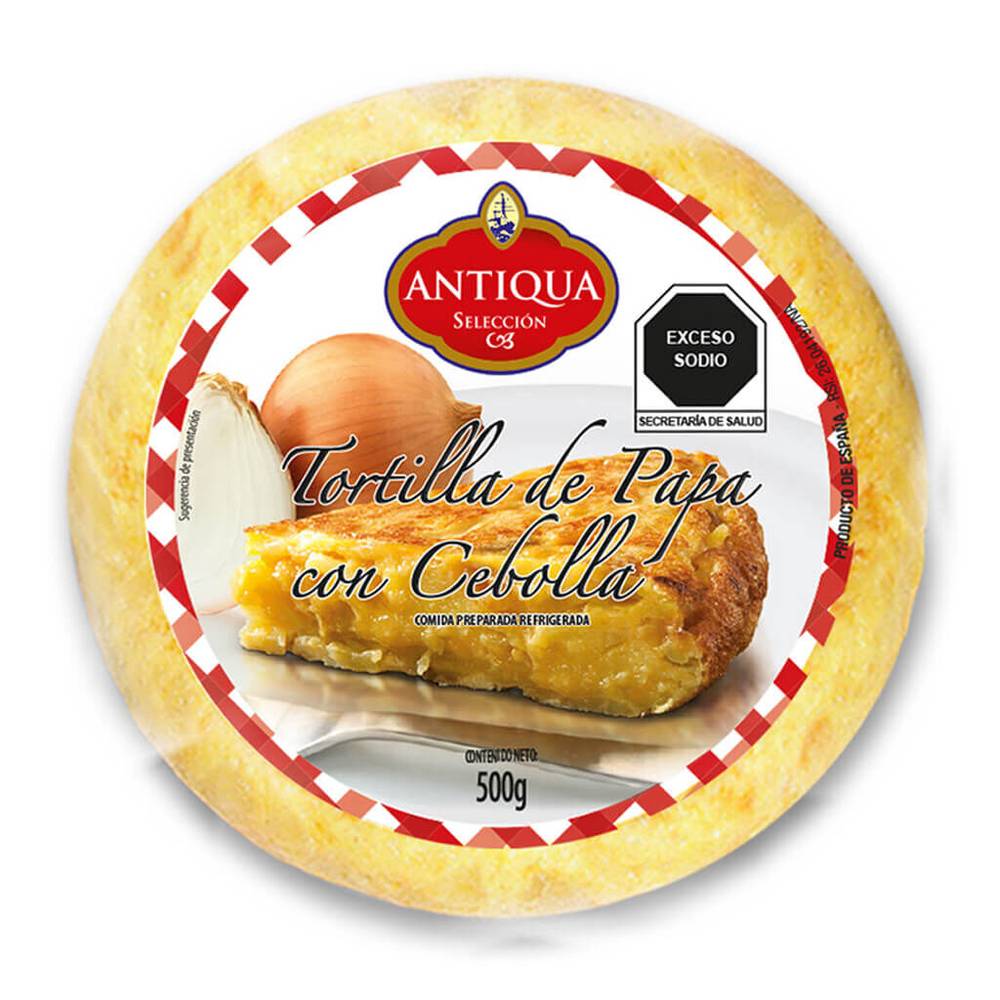 Antiqua tortilla de papa con cebolla