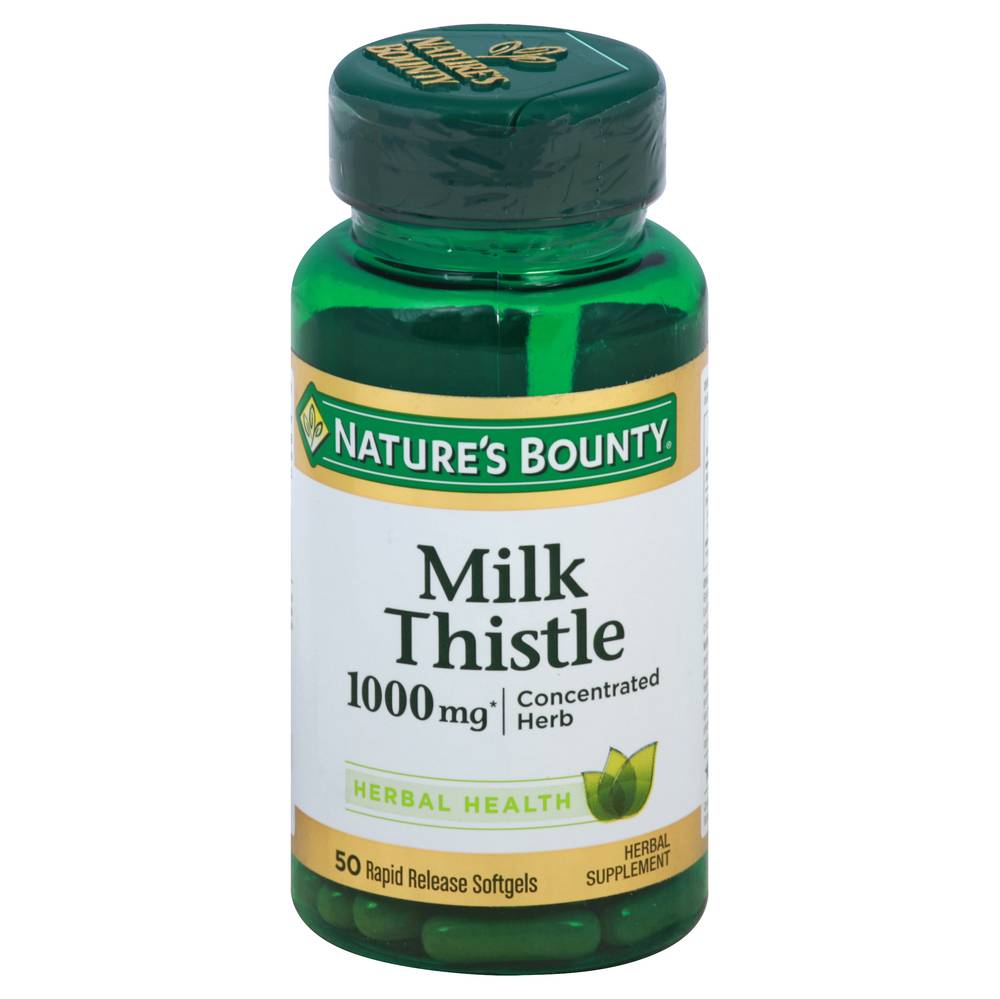 Nature's Bounty Herbal Health Milk Thistle 1000 mg