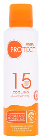 ASDA Protect Cooling Clear Sun Mist Medium Spf15
