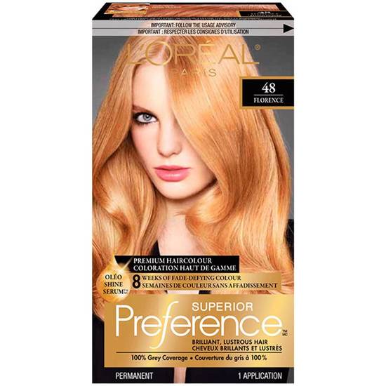 L'oréal Superior Preference Hair Colour, 48 Copper Blonde (1 ea)