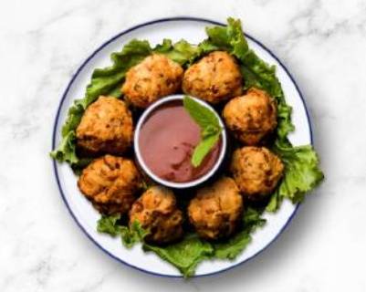 Vegetable Pakoda Platter
