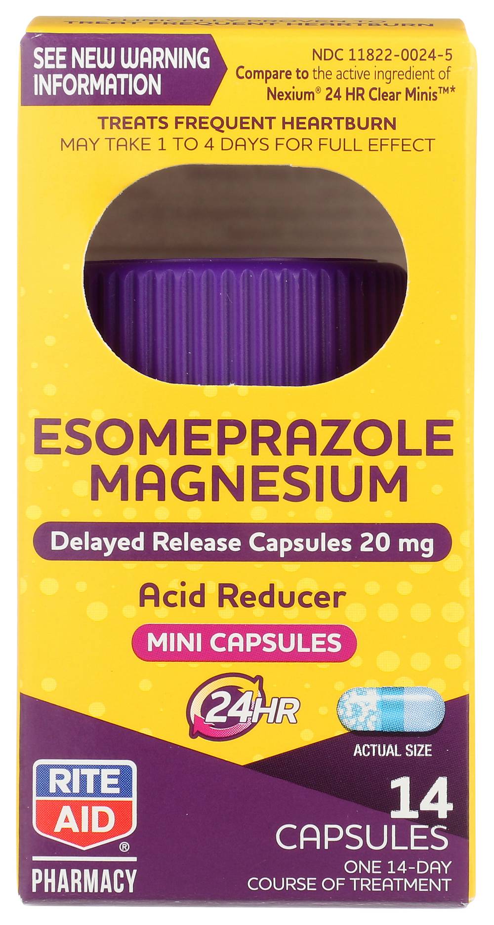 Rite Aid Esomeprazole Magnesium Mini Capsules 20 mg (14 ct)