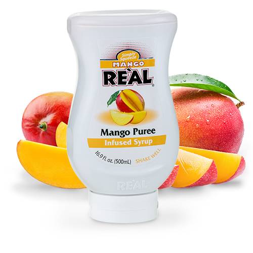 Real - Mango Puree Infused Syrup, 6 Pack, 16.9 oz