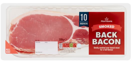 Morrisons Smoked Back Bacon Rashers (10 pack)