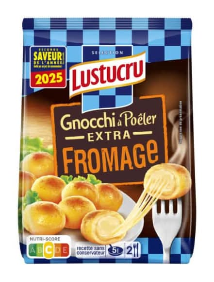 Lustucru Sélection - Pâtes fraîches gnocchi à poêler extra fromage (300g)