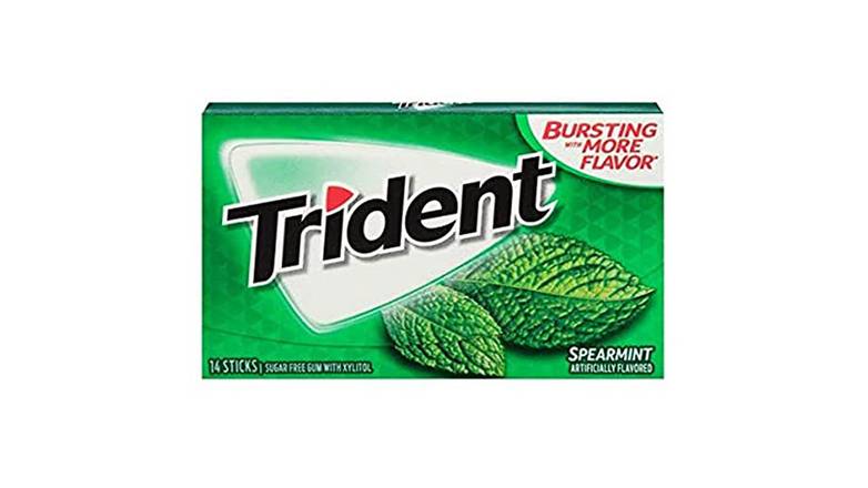 Trident spearmint sugar free gum- 14 sticks