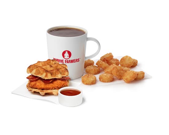 Chicken & Waffles Breakfast Sandwich w/ Spicy Filet Meal