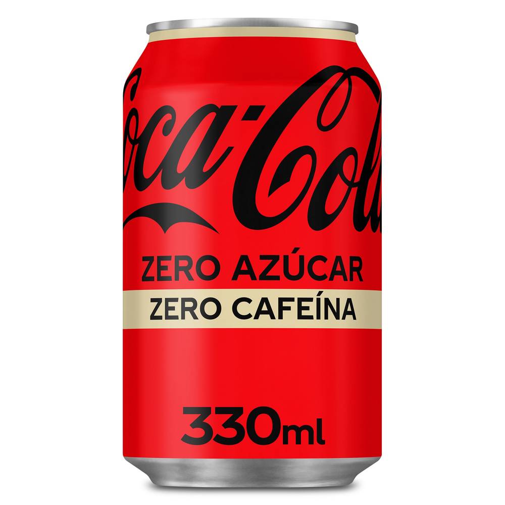 Refresco De Cola Zero Azúcar Zero Cafeína Coca-Cola Lata 33 Cl