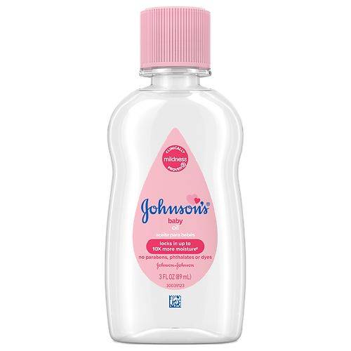 Johnson's Baby Oil, Pure Mineral Oil - 3.0 fl oz