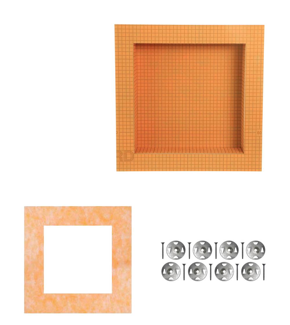 Schluter Systems Kerdi-Board-SN Shower Niche 12-in x 12-in w/Frame, Screws + Washers | KB12SN305305AF