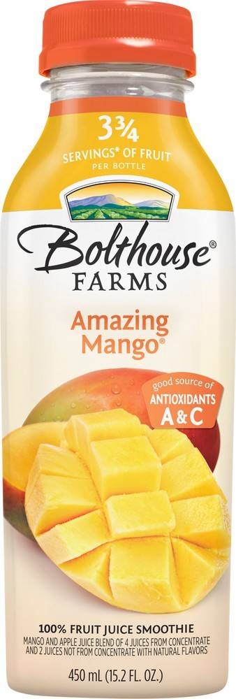 Bolthouse Farms Smoothie 100% Fruit Juice Amazing Mango (15.2 oz)