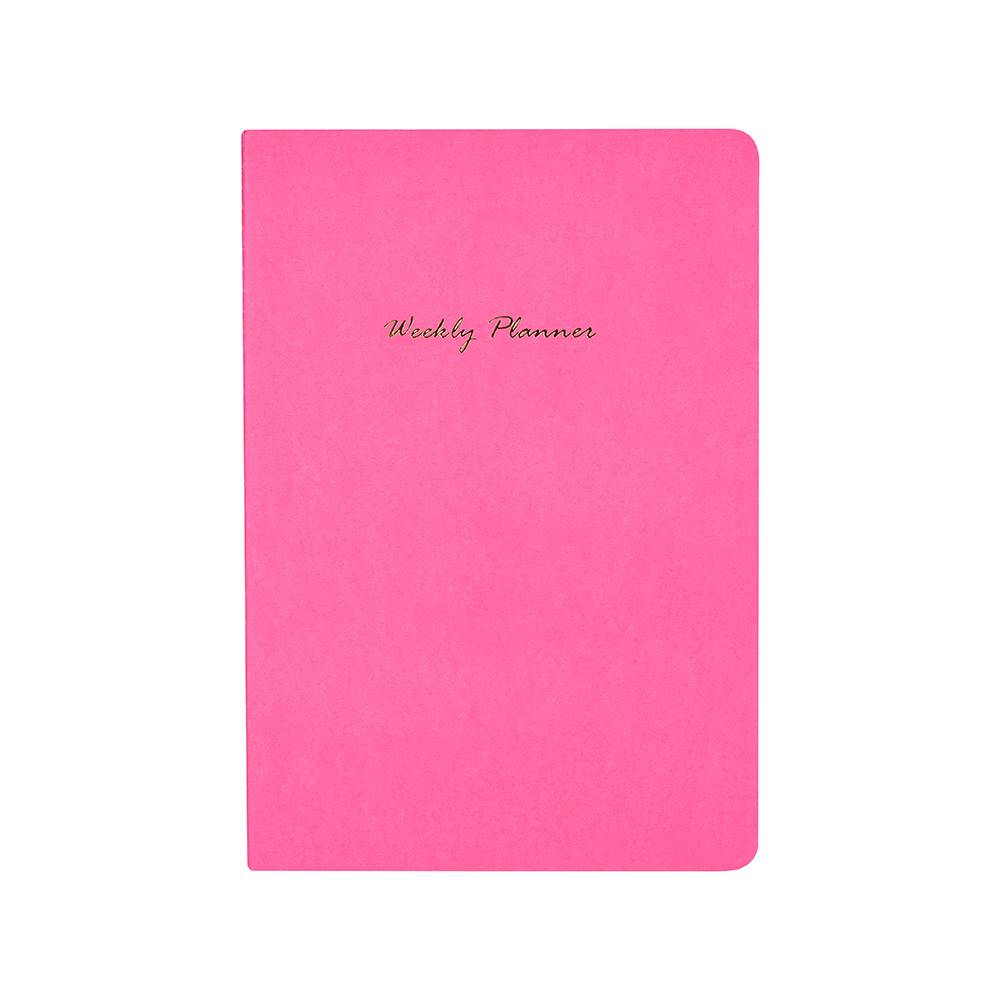 Miniso cuaderno con plan semanal fuchsia (1 pieza)