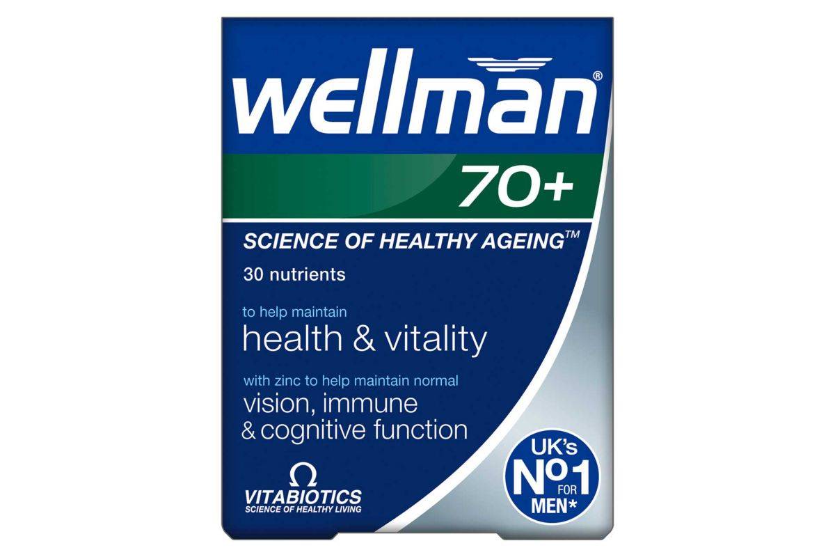 Vitabiotics Wellman 70+ - 30 Tablets