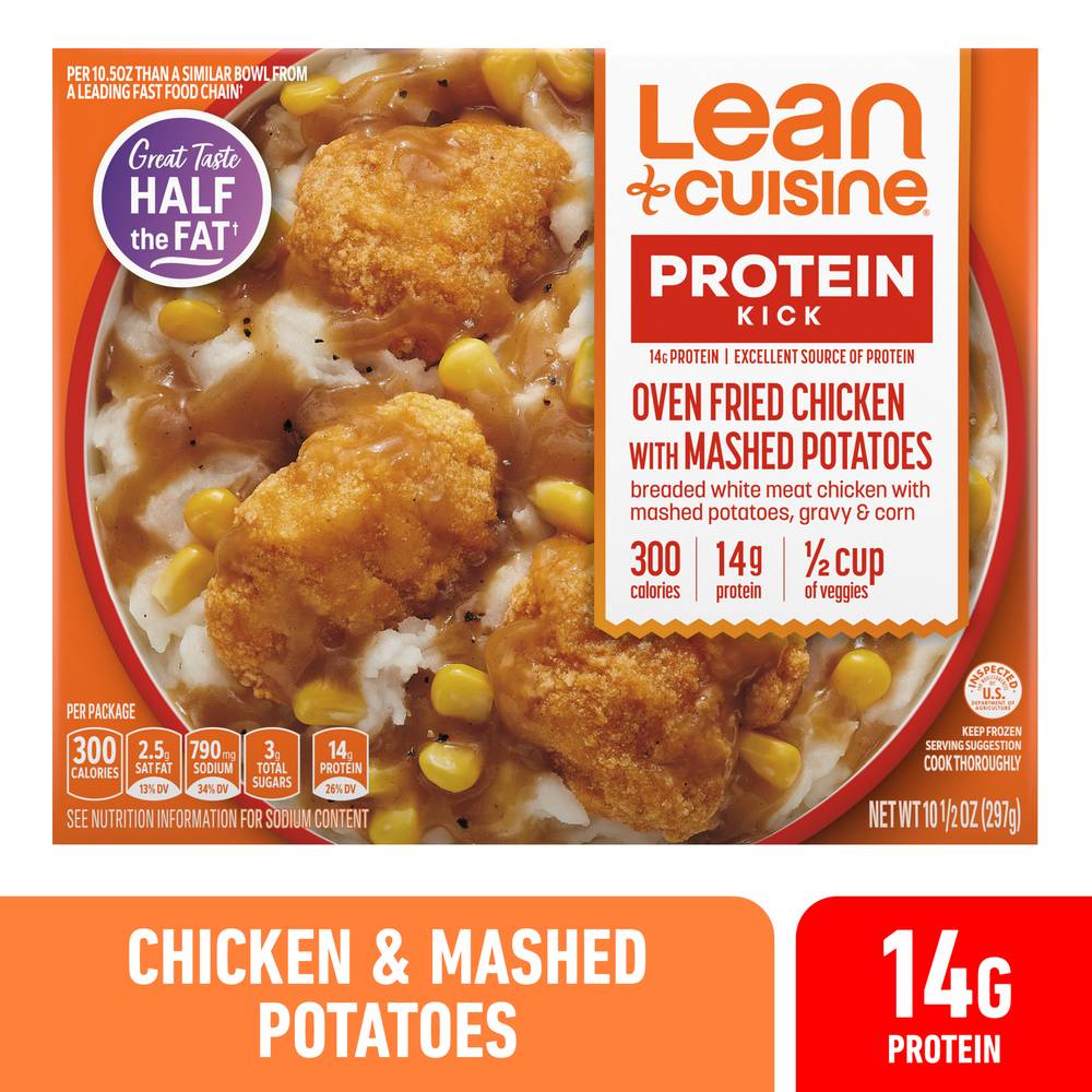 Lean Cuisine Protein Kick Oven Fried With Mashed Potatoes, Chicken (297 g)