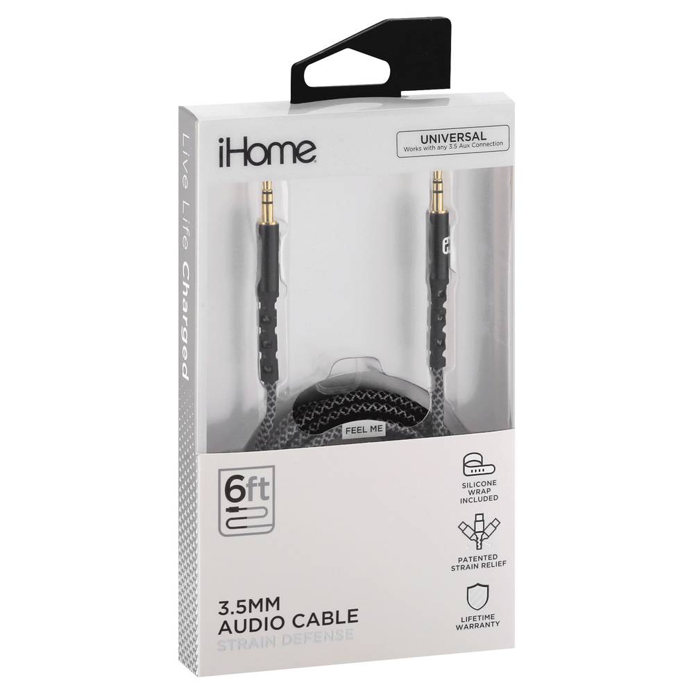 iHome 6 Feet Strain Defense Audio Cable