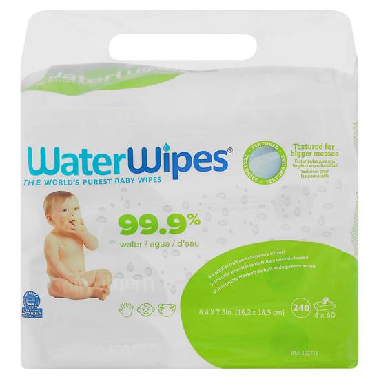 Waterwipes Baby Wipes With 99.9% Water (240 ct)