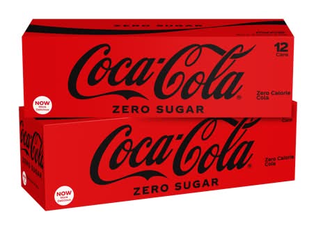 Coca-Cola Zero Sugar Zero Calorie Cola Fridge Pack 12 oz Box 12 Ct