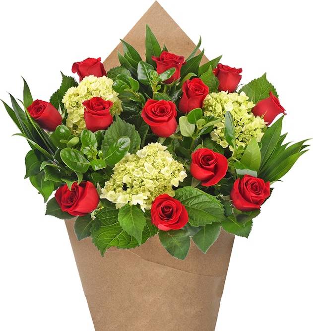 Bloom Haus™ 12 Plus Rose Bouquet - Red