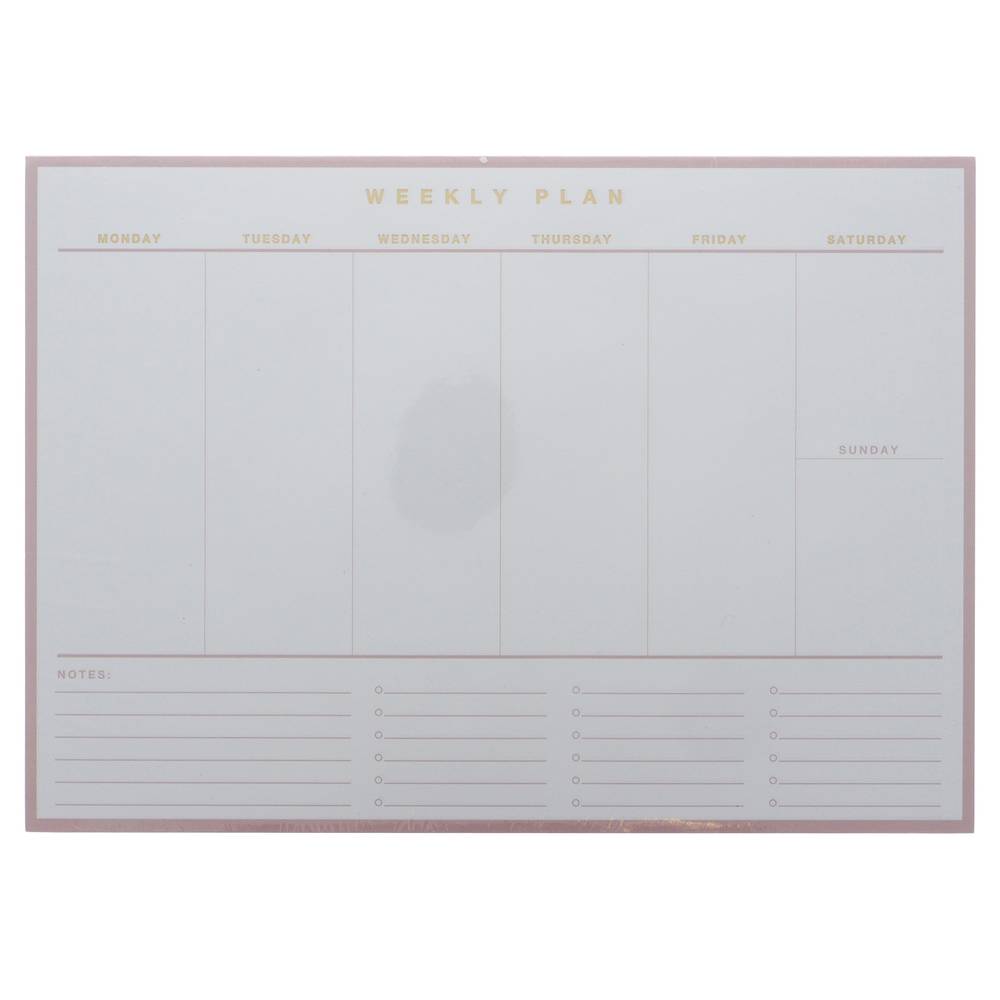 Undated Weekly Planner -English