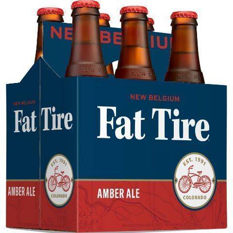 New Belgium Fat Tire Amber Ale Beer (6 ct, 12 fl oz)