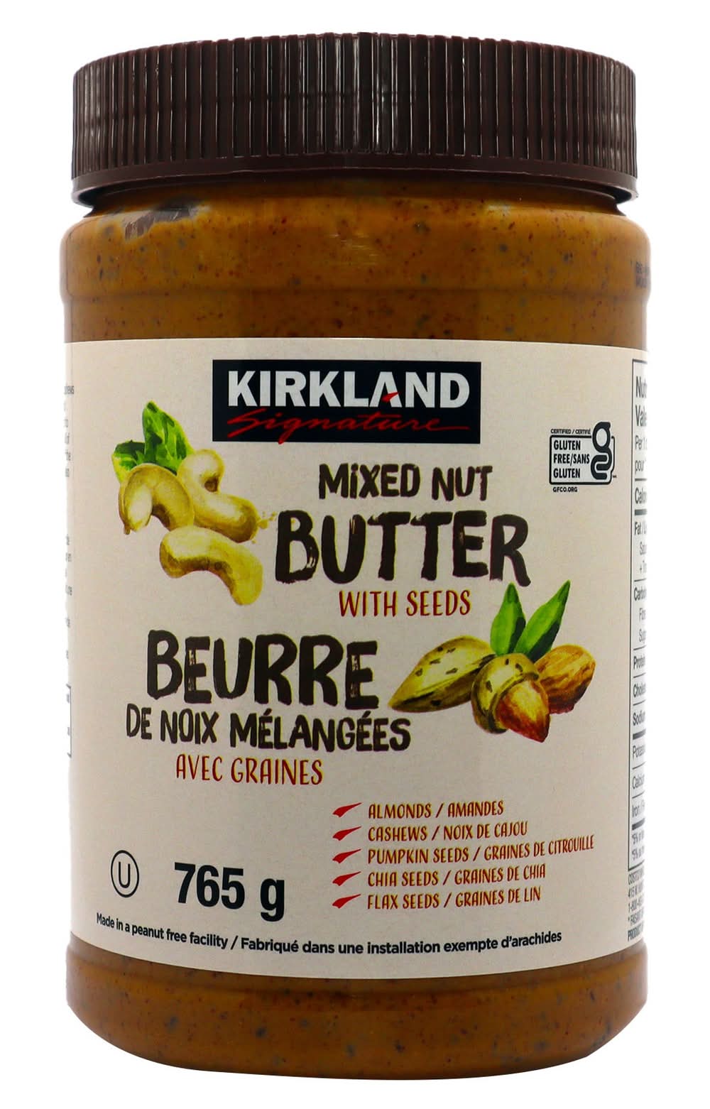 Kirkland Signature - Beurre De Noix Mélangées Avec Graines, 765 G / Kirkland Signature Mixed Nut Butter, 765 G