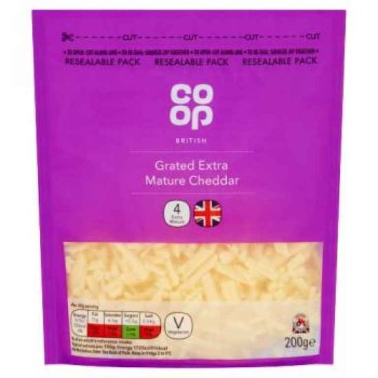 COOP BRITISH EXTRA MATURE CHEDDAR GRATED