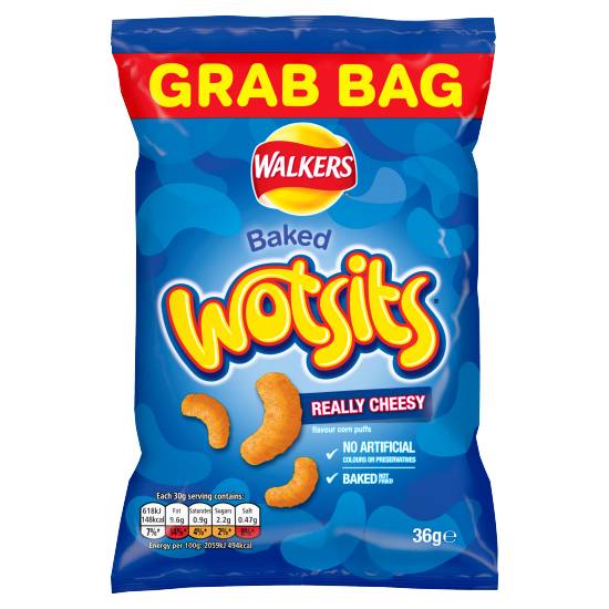 Walkers Wotsits Really Cheesy Snacks 36g