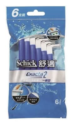 Schick舒適牌 一般型高級防滑輕便刀 - 男性 (6 入)