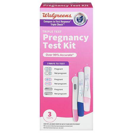 Walgreens Triple Test Pregnancy Test Kit