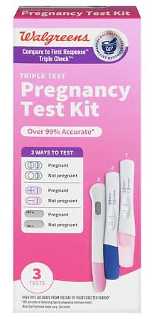 Walgreens Triple Test Pregnancy Test Kit