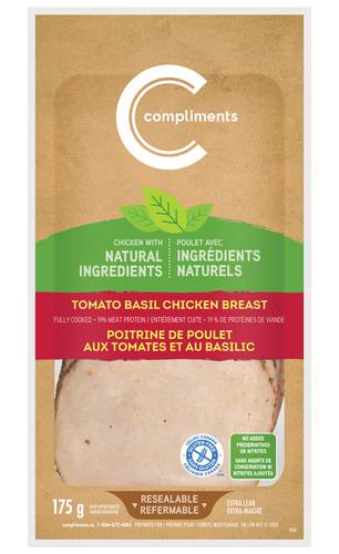 Compliments Poitrine De Poulet Tomate Et Basilic 175 G / Compliments Chicken Breast Tomato Basil 175 g