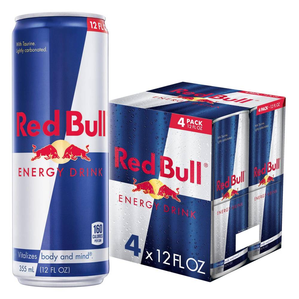 Red Bull Energy Drink (4 x 12 fl oz)