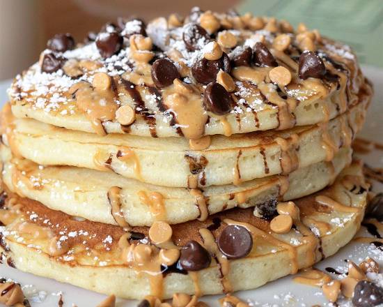 Chocolate and Peanut Butter Pancakes