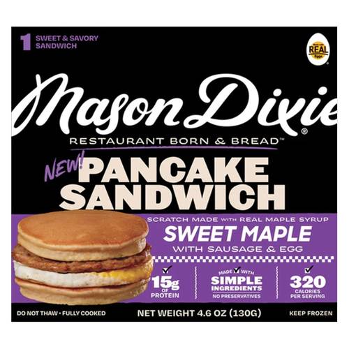 Mason Dixie Pancake Sandwich With Sausage & Egg (4.6 oz)