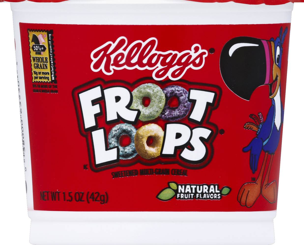 Froot Loops Kellogg's Pull Natural Fruit Flavors Cereal (1.5 oz)