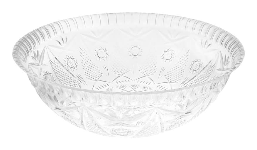 Crystal Cut Punch Bowl, 1 ct.