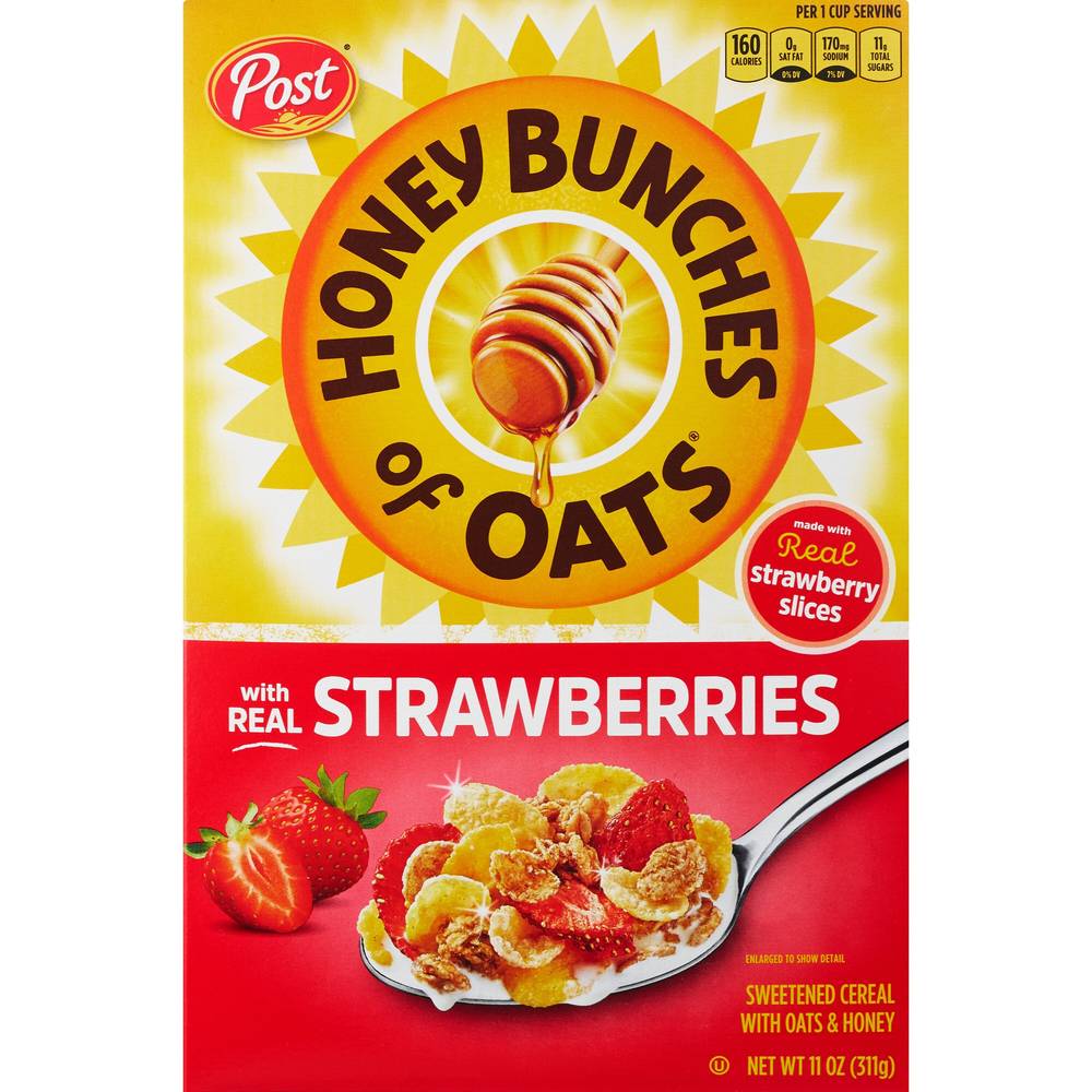 Honey Bunch Oats with Strawberries Cereal, 13 oz