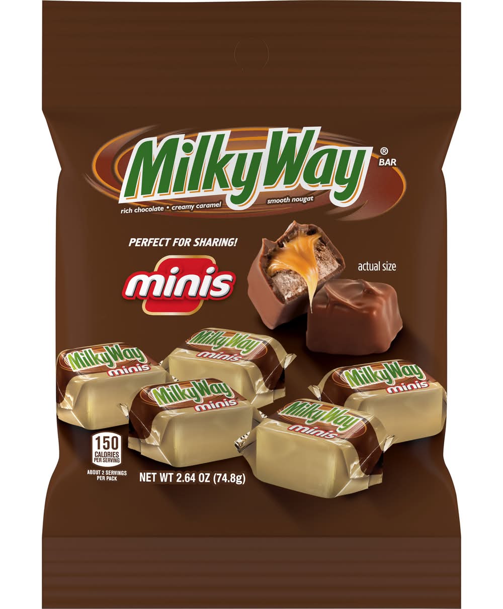 Milky Way Mini Rich Chocolate Creamy Caramel Candy Bars (2.64 oz)