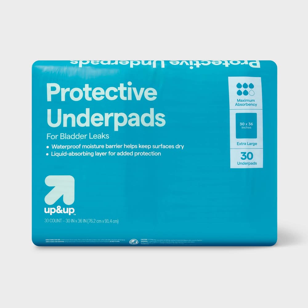 up&up Protective Bed Underpads, XL (30 ct)