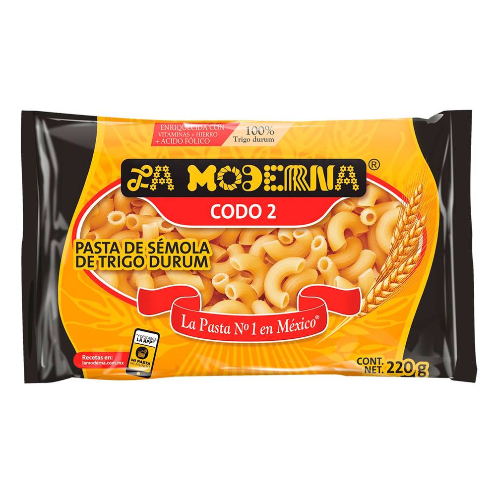 La Moderna · Pasta de codo no. 2 (220 g)