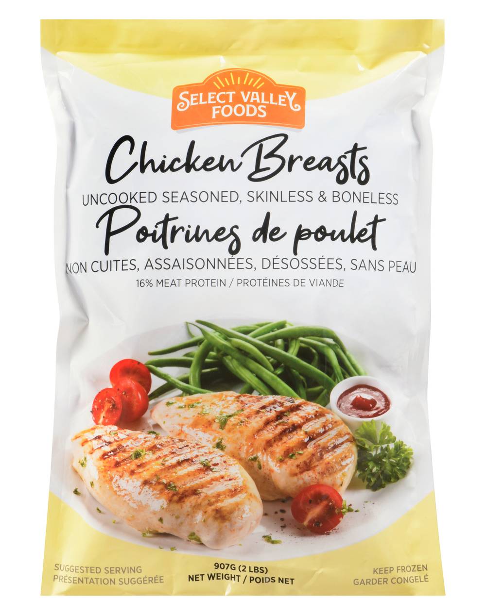 Select Valley Food Boneless Skinless Chicken Breasts (907 g)