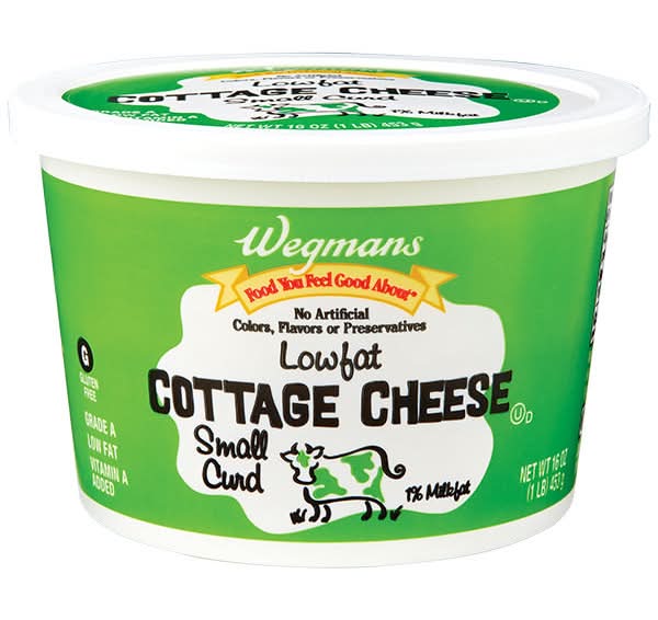 Wegmans Lowfat Small Curd Cottage Cheese, 1% Milkfat