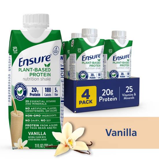 Ensure Plant-Based Protein Nutrition Shake, Vanilla