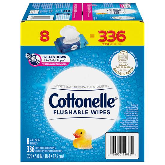 Cottonelle Flushable Wipes (336 ct)