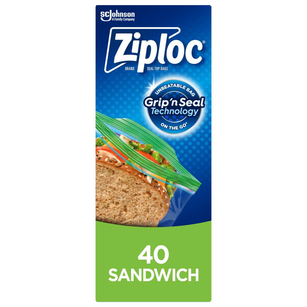 Ziploc Grip'n Seal Sandwich (40 units)