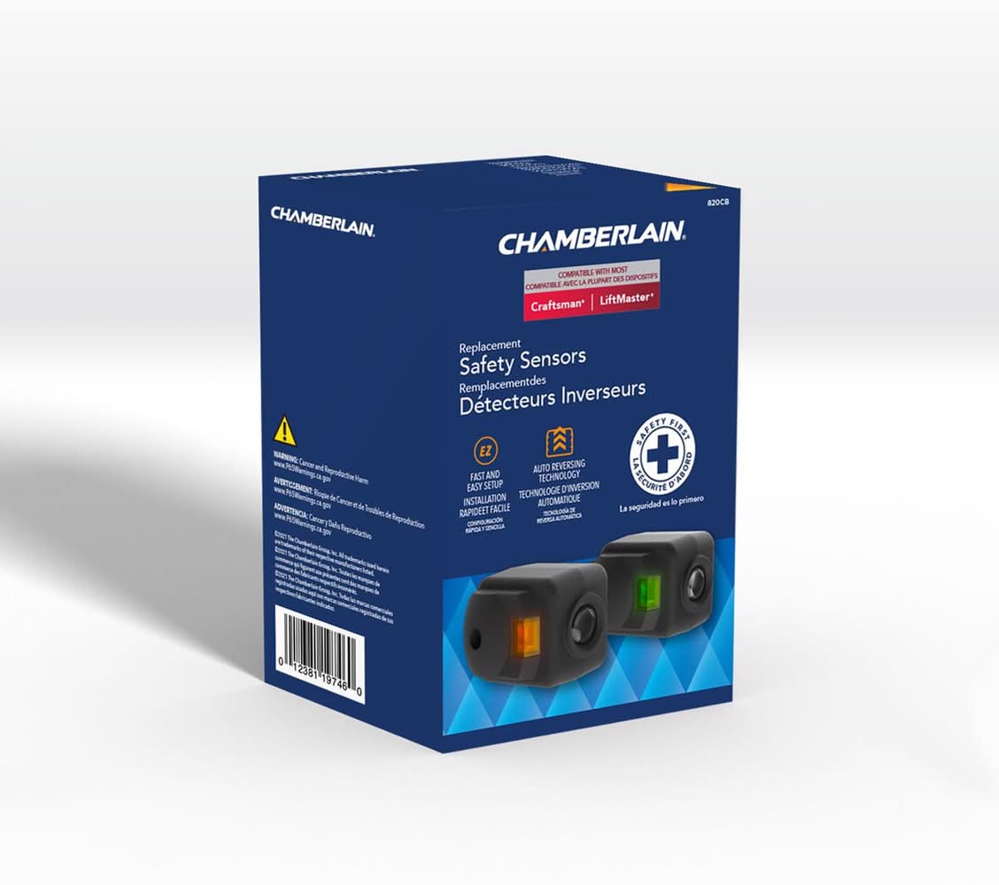 Chamberlain 1.25 In. W X 2.45 In. L Plastic Garage Safety Sensors